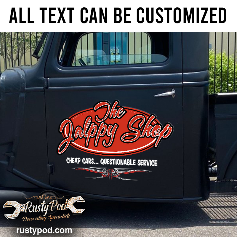personalized just passing throught vinyl sticker 10887